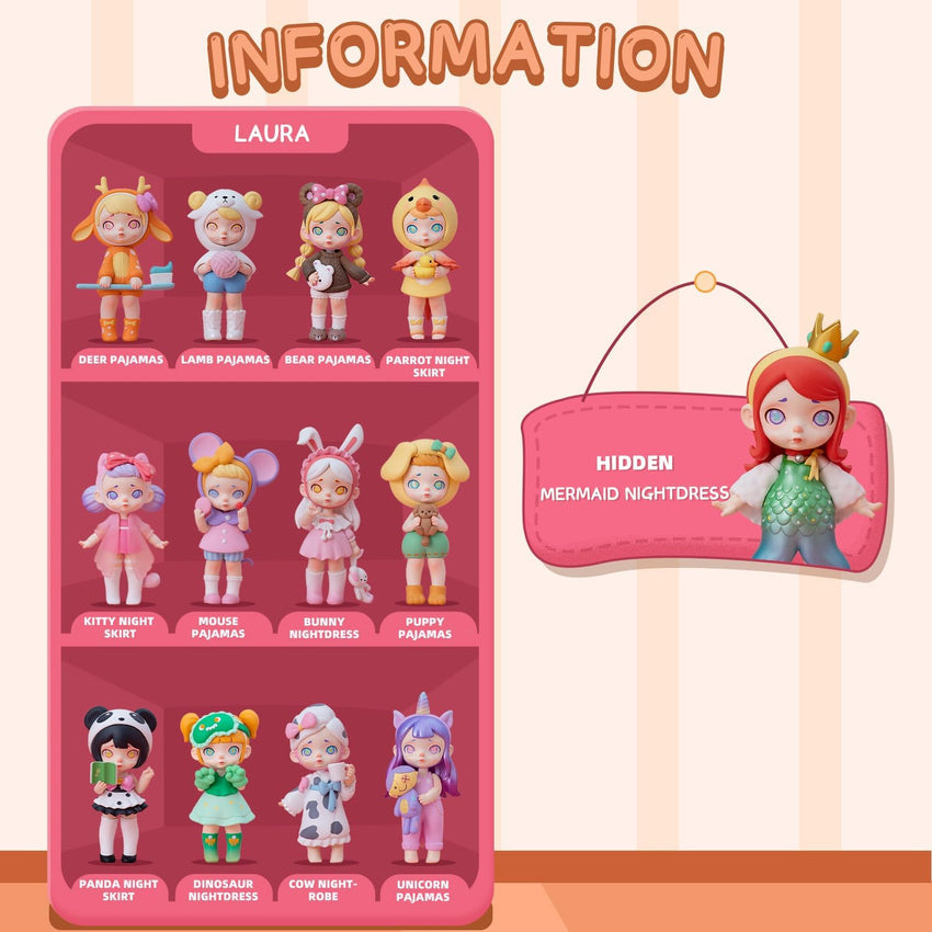 12-Pack Blind Box. Fashion Trendsetters Series Cute Blind Box Action Figures Popular Collectible Toys Birthday Halloween Christmas Gifts