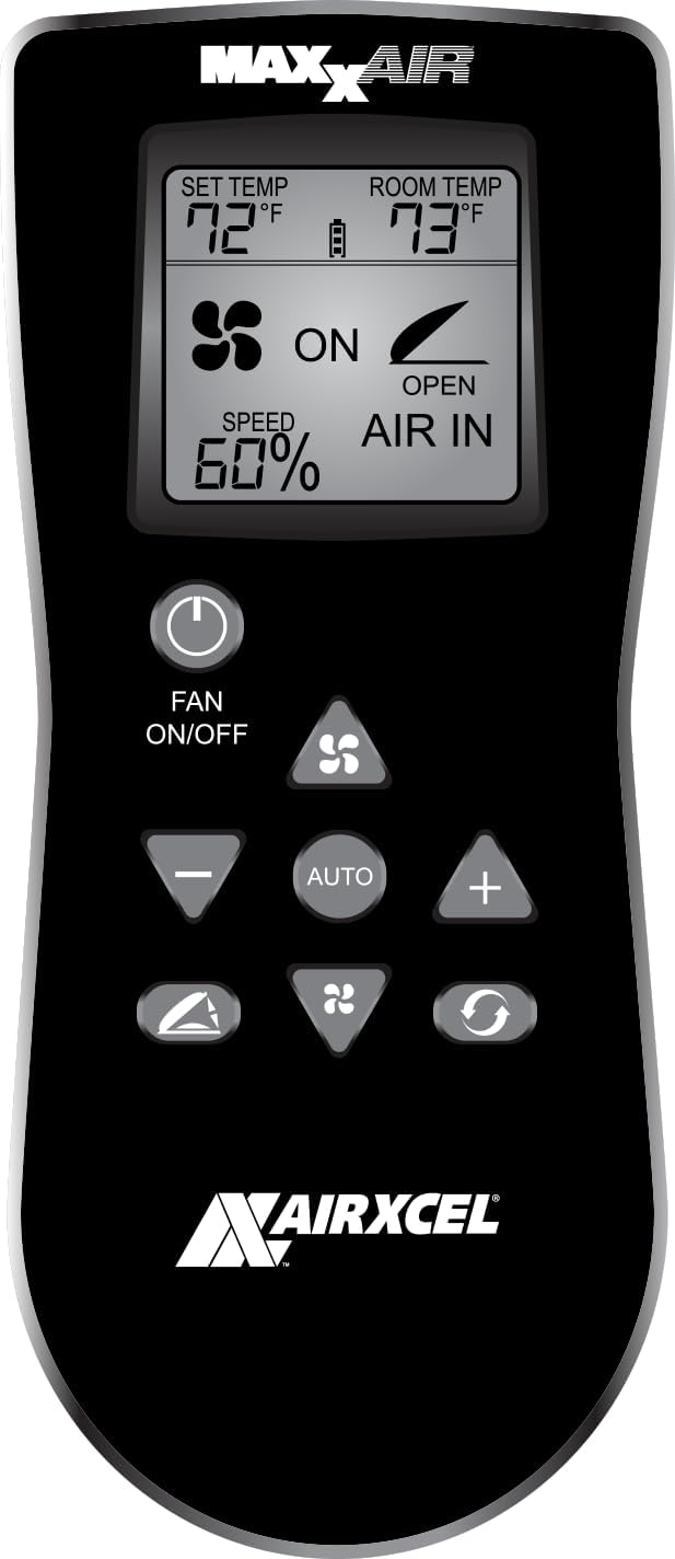 Air 00-07500K MaxxFan Deluxe with Remote - Smoke. Black