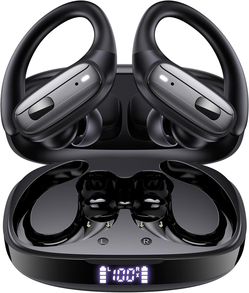 Wireless Earbuds — Bluetooth 5.4 Headphones, Sports Ear-Hook Design