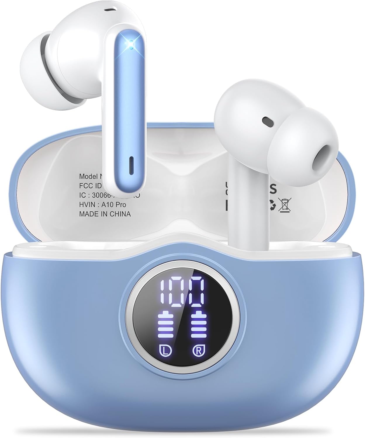 Wireless Earbuds — Bluetooth 5.3 Hi-Fi Stereo Headphones