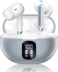 2026 model Bluetooth 5.4 headphones featuring deep bass stereo sound and a noise-canceling microphone.
