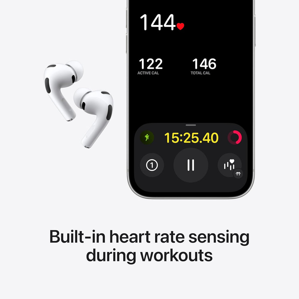 Apple AirPods Pro 3 wireless earbuds. Active Noise Cancellation.