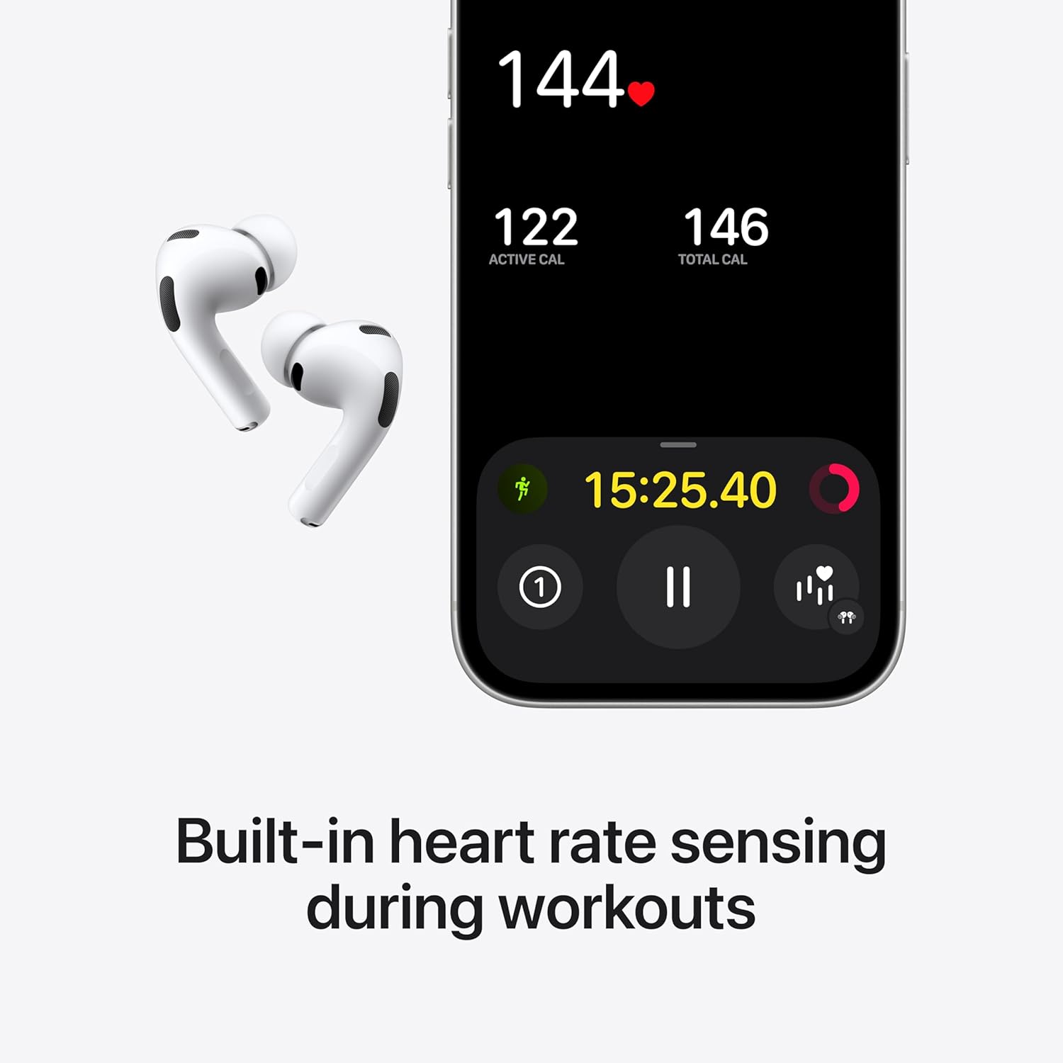 Apple AirPods Pro 3 wireless earbuds. Active Noise Cancellation.