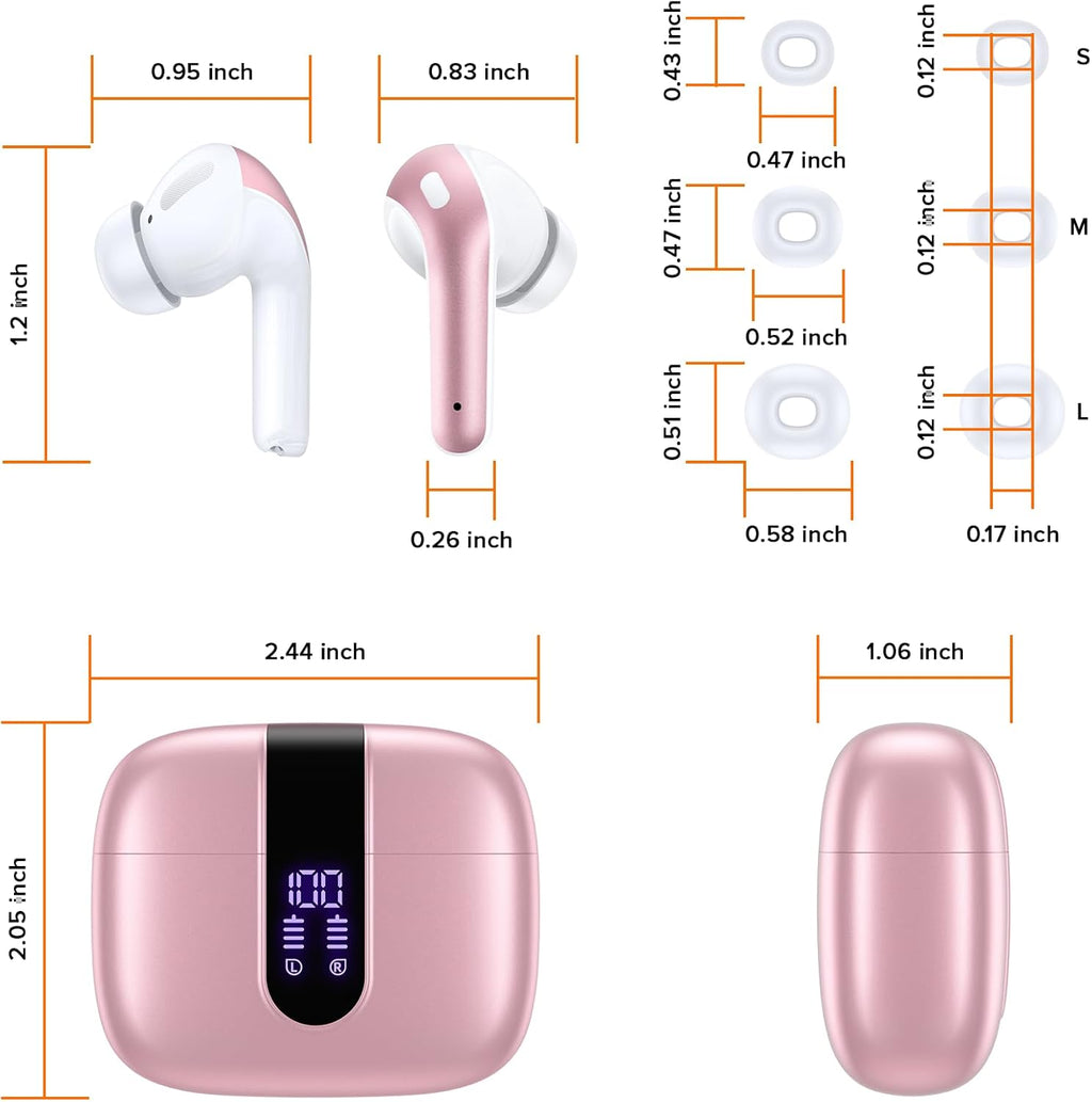 Bluetooth headphones – suitable for TVs, smartphones, laptops, and sports activities.