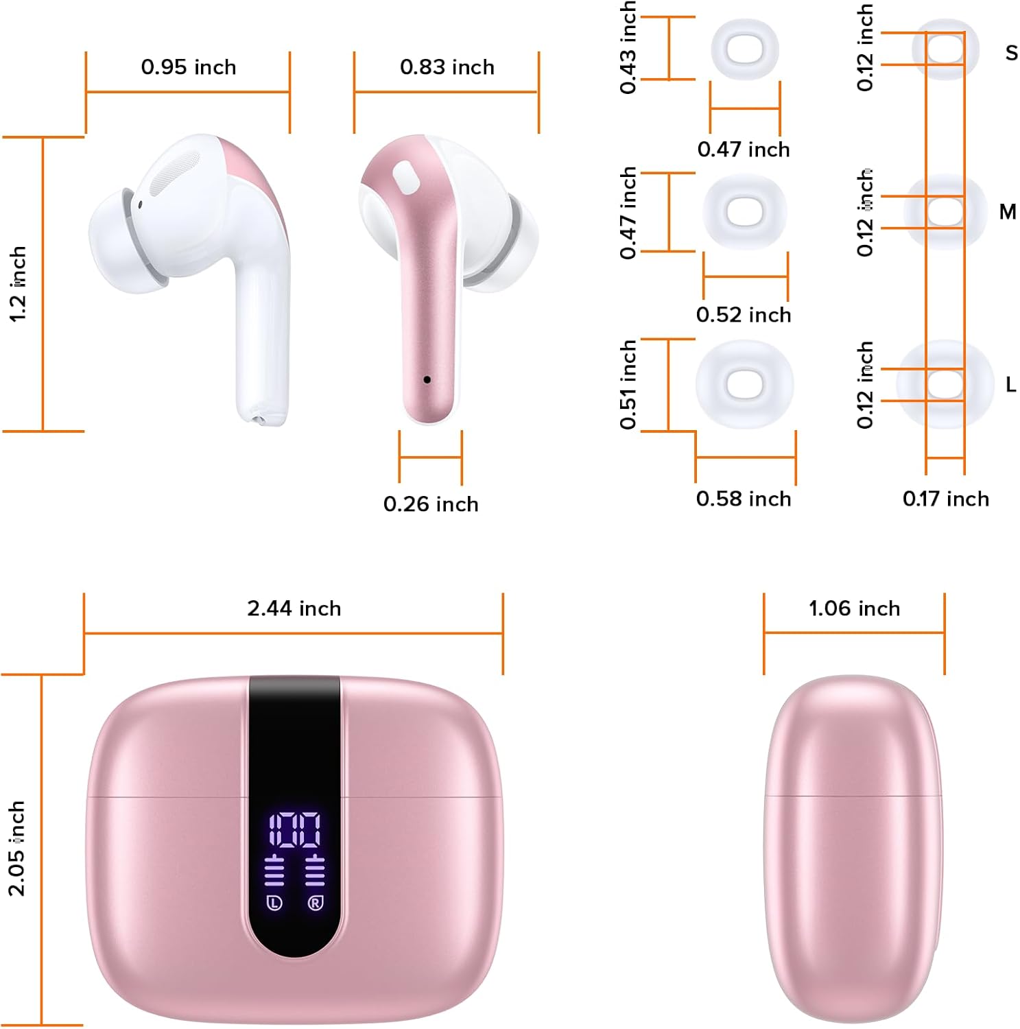 Bluetooth headphones – suitable for TVs, smartphones, laptops, and sports activities.