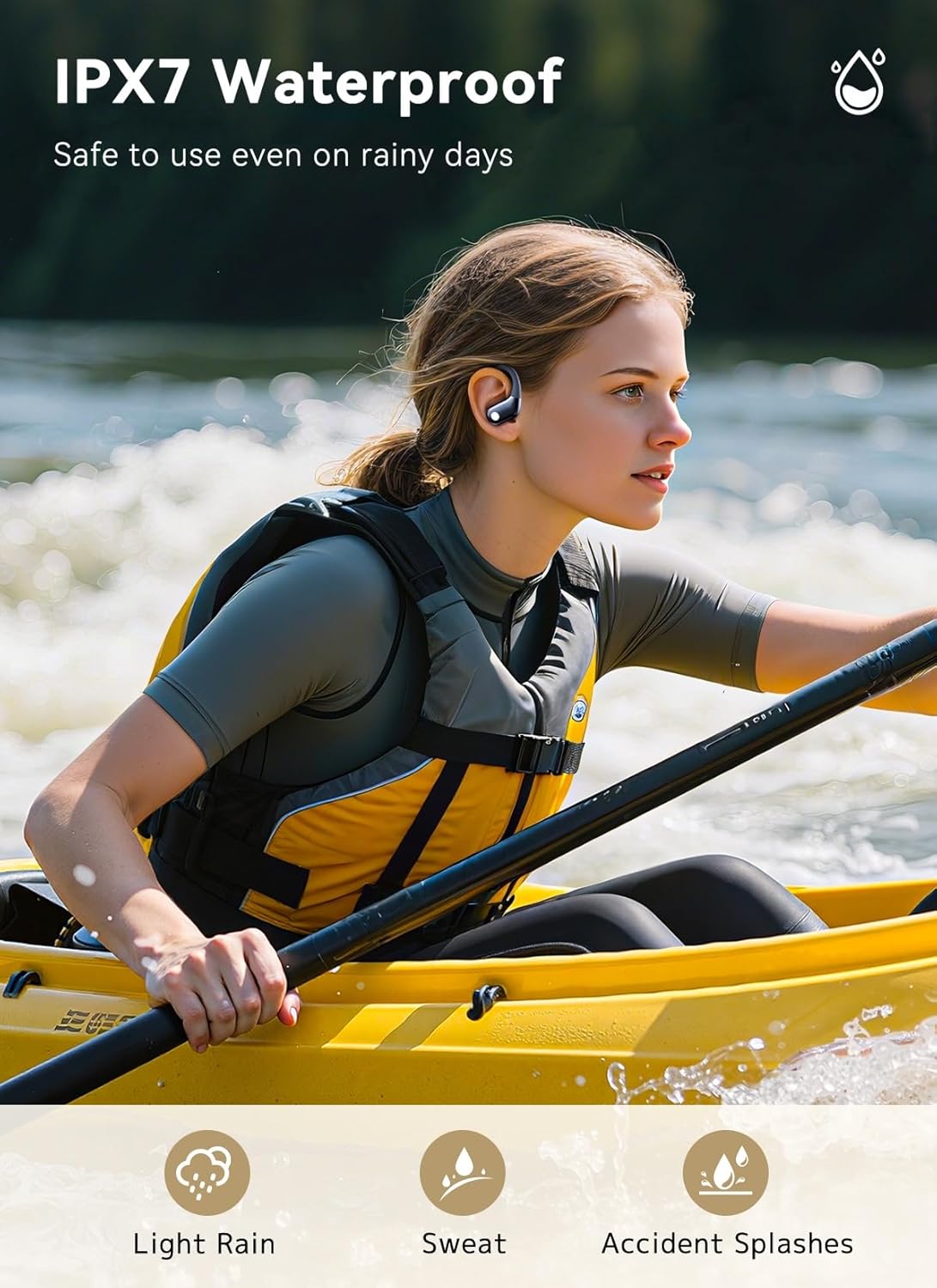 Wireless Earbuds — Bluetooth 5.4 Sports Earphones with Smart Charging Case