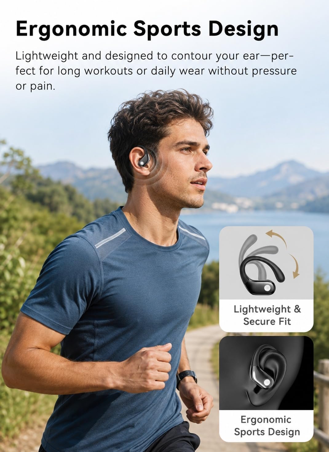 Wireless Earbuds — Bluetooth 5.4 Sports Earphones with Smart Charging Case