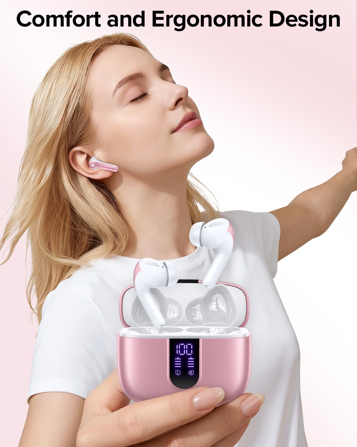 Bluetooth headphones – suitable for TVs, smartphones, laptops, and sports activities.