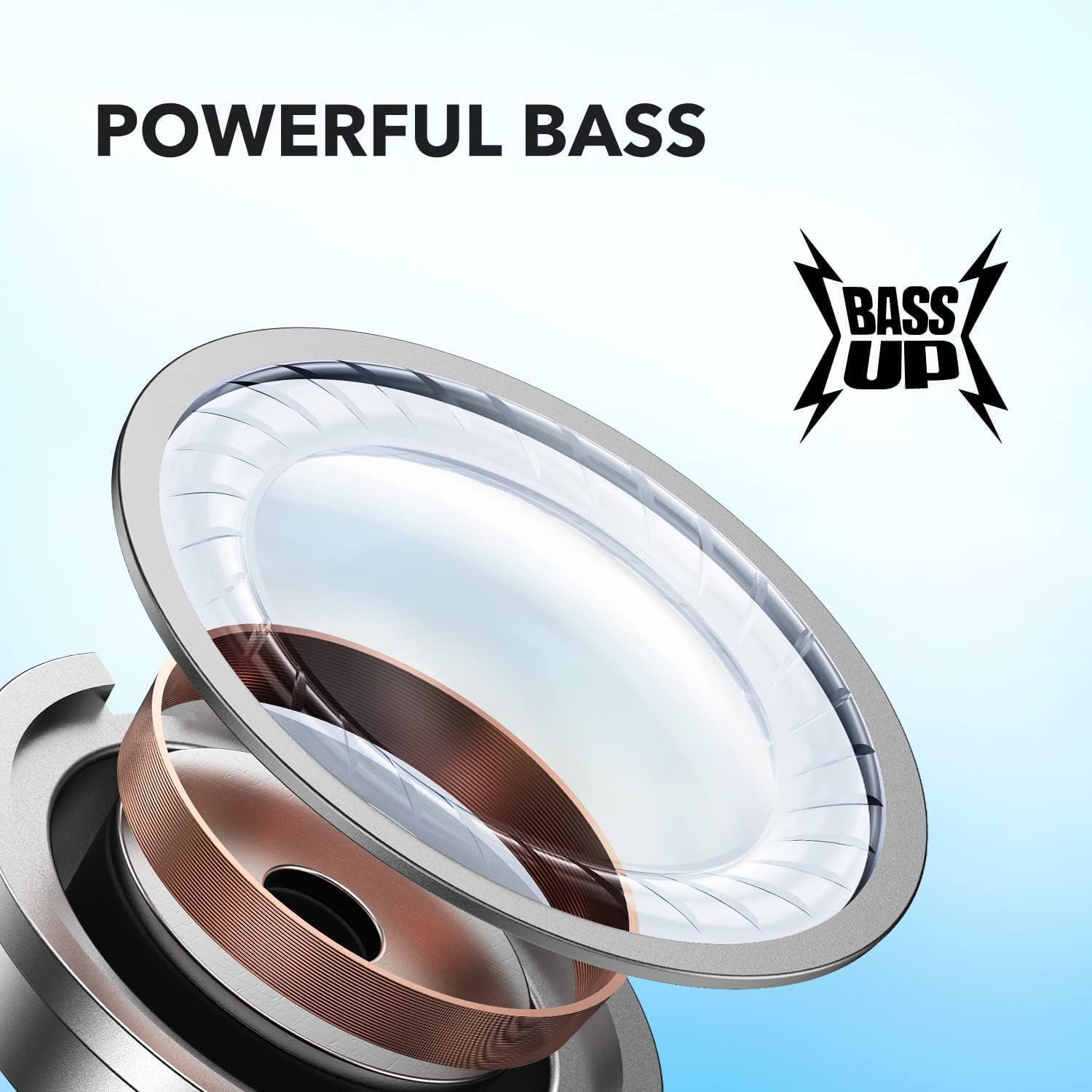True Wireless Earbuds — 10mm drivers, powerful bass