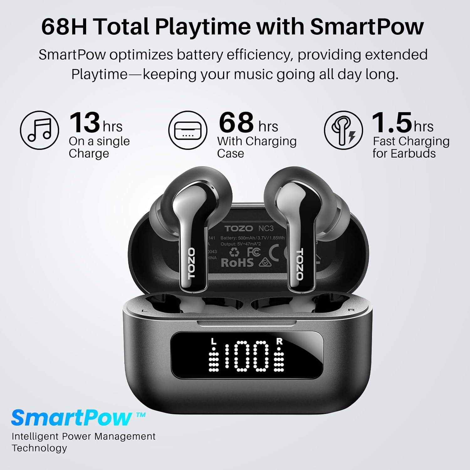 Hybrid Active Noise-Canceling Wireless Headphones