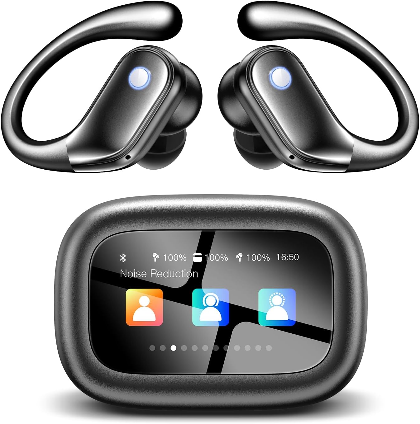 Wireless Earbuds — Bluetooth 5.4 Sports Earphones with Smart Charging Case
