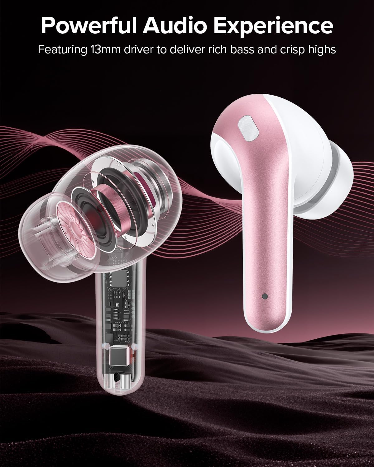 Bluetooth headphones – suitable for TVs, smartphones, laptops, and sports activities.