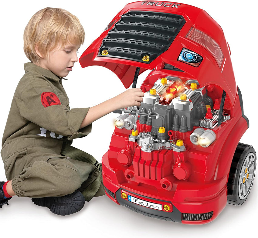 Truck engine toys. children's mechanical repair set