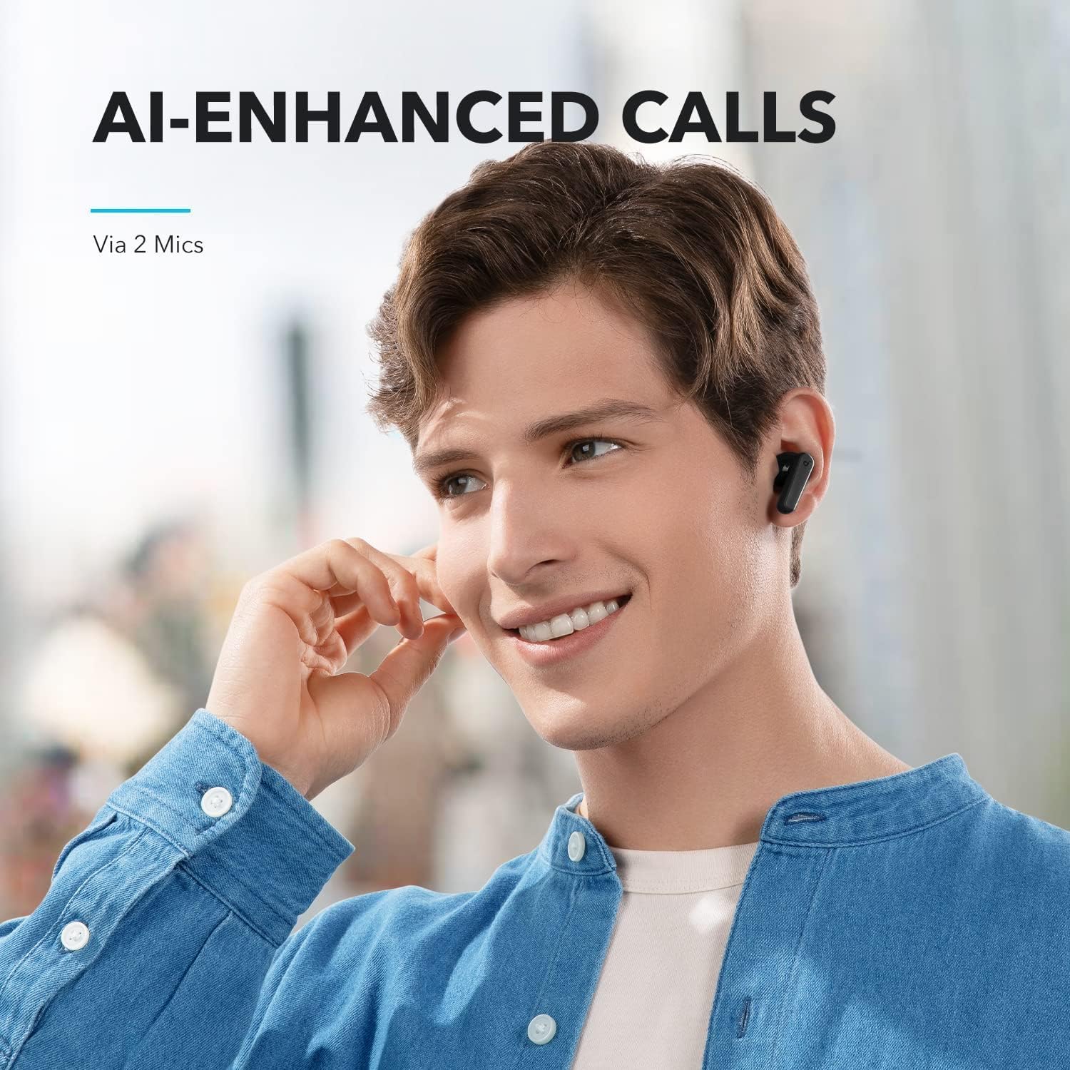 True Wireless Earbuds — 10mm drivers, powerful bass