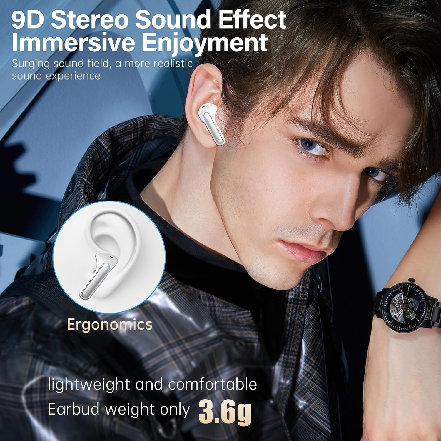 Wireless Earbuds — Bluetooth 5.3 Hi-Fi Stereo Headphones