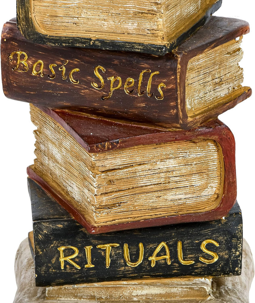 Owl on stack of books. Halloween series