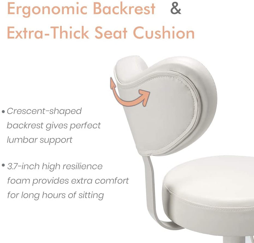 Pipersong Meditation Chair. Home Office Desk Chair. Cross Legged Chair with Lumbar Support and Adjustable Stool