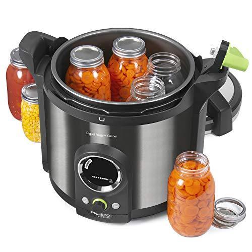 Presto 02144 12Qt Digital Canner. Black Stainless
