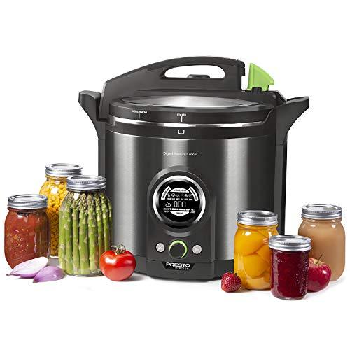 Presto 02144 12Qt Digital Canner. Black Stainless